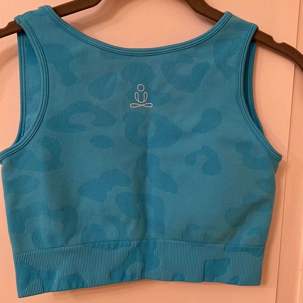 NWOT Phat Buddha X Honestly Kate blue Gummy Leopard Bra - Picture 3 of 5